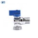 BT3018 Chinese good price blue handle 1/2" two-way zinc alloy angle stop valve